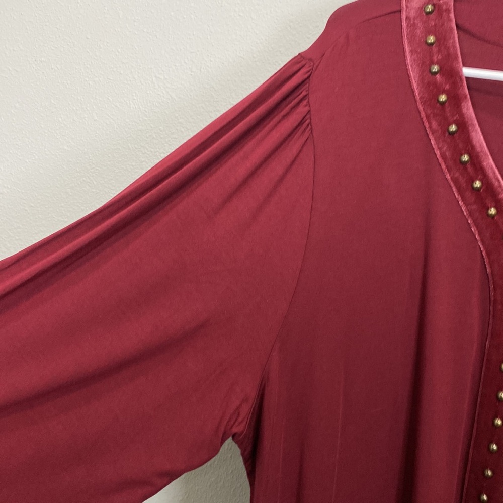 Soft Surroundings Adornment top red - Picture 5 of 9